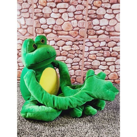 Fiesta 36” Solid Green Piggyback Pal Frog Plush Large, Stuffed Animal, Toad #B9 - Picture 8 of 9